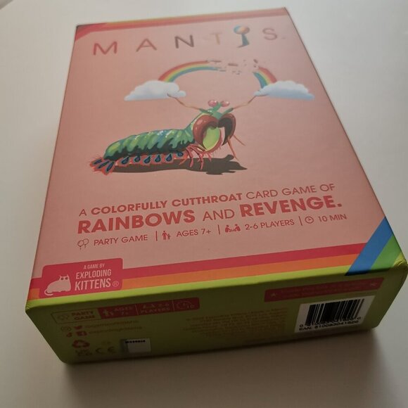 Mantis Party Card Game NEW Matching Game Rainbows & Revenge By Exploding Kittens - Picture 2 of 4
